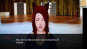 redhead teen gets bold family action in 3d anime