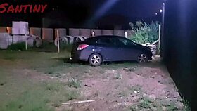 bruna sucking in the club parking lot