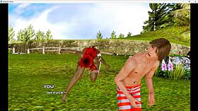 Bunny zombie in heat breeds on island part 21 😈🐰