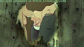 Wow! A nun fantasizes wild fucking in a prayer booth hentai parody cartoon!