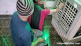 Indian wife deepthroats electrician on the ranch