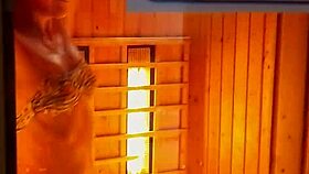 risky flashing n mastubation at public spa center, oops