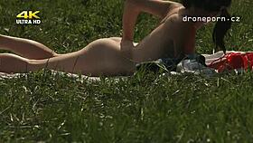 young czech girl masturbates outdoors 😍