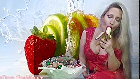 feasting on food in financial domination style