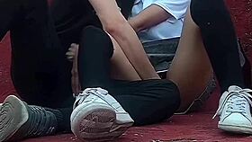 Uh, Public Sex at School with Horny Mexican Student, Part 1!