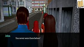 my new family 90 features brunette with big tits and ass in anime game