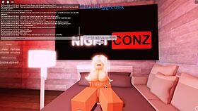 Blonde girl gives blowjob then bends over for doggystyle and rides big black cock