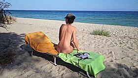 natural girl at nudist beach, wanna see me flash my tan lines?