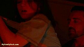 The stepdaddy punishes his annoying stepdaughter and her friend with doggystyle and missionary sex in POV