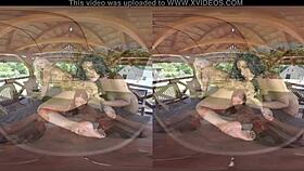 Cayla and Alex are fucking loudly outdoors in VR 😏