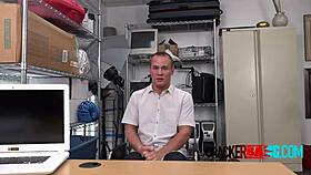 Interracial Gay Oral And Bareback In Office