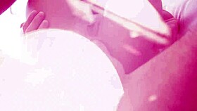 Analized! Wide open anal gape and creampie with horny blonde big fake tits milf London River!