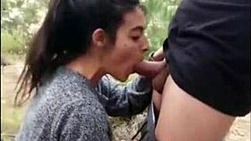 Public Amateur Blowjob Compilation Outdoors With Brunette Babe