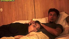 I'm sleepy, stepbrother, let me lie on your legs but don't put your penis in my mouth please