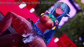 Konosuba party scene with mitsuboshi