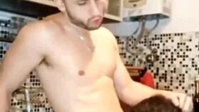 plumber came over and cleared my pipes with a wild amateur blowjob