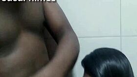 i'm fuking my wife's sister, giving her a blowjob and creampie, it's so interracial and oiled