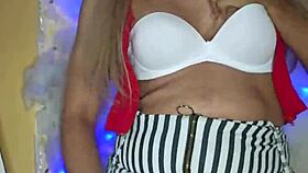 check out this gorgeous transvestite all made up and ready