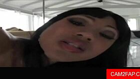 Teen engages in self-pleasure and blowjob activities