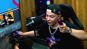 girlfriend and friend in brazilian casting with brunette long hair and natural tits close up