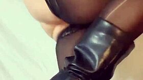 Blonde Dances Wild in Crotchless Panties