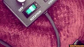 Riley Jensen Rides Sybian Toy Solo Since No Cock Available for Fucking