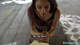 Public Agent Creampie Climax For American Beauty Anna De Ville. She Rides Monster Cock Outdoors.