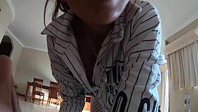 Hot Girlfriend Sucking Monster Cock