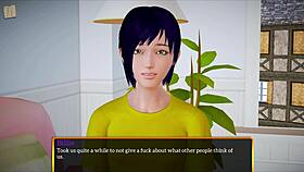 my new family plays a homemade game with big tits