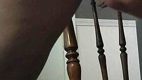 Hairy Pierced Pussy Rides Big Dildo Anal in Homemade Scene