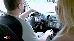 Hey, wanna see this slutty blonde milf get fucked hard in ass and pussy outdoors?