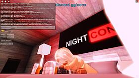 Blonde girl gives blowjob then bends over for doggystyle and rides big black cock