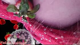 feasting on food in financial domination style