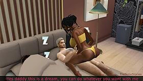 Stepdaughter, oh my, banging stepdad hard while stepmom is right nearby!