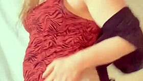 Blonde Dances Wild in Crotchless Panties