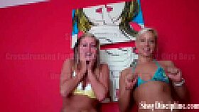 Transforming into the prettiest sissy girl in this video