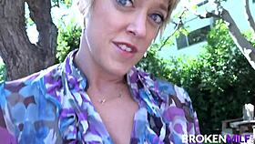 Brokenmilf - hot dee williams motivates her stepson to clean the yard with blonde mother in law boobs short hair facial cock slap cumshot tits deepthroat 😘