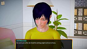 my new family plays a homemade game with big tits