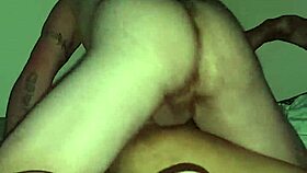 Ebony's Pussy Feels Intense Pleasure From Fat White Cock Pounding