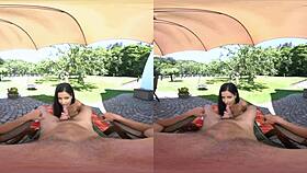 Cayla and Alex are fucking loudly outdoors in VR 😏