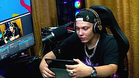 girlfriend and friend in brazilian casting with brunette long hair and natural tits close up