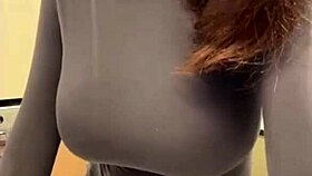 i admire my stepmom's huge natural breasts