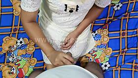 First anal potty sex with ex-girlfriend in doggystyle