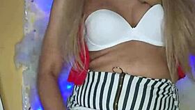 check out this gorgeous transvestite all made up and ready