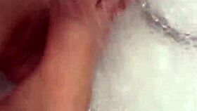 Hungarian Babe Sheds Nylon for Steamy Shower Footjob