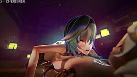 big ass gets creampied in wild 3d anime pussy pounding