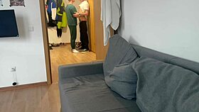 I gave my stepbrother a deep blowjob and licked his cum, it was intense with twink action