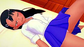 Nagatoro visita la enfermería y se quita la falda para follar versión adulta hentai with shaved pussy, toys, uncensored