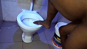 Blonde Takes Shower In Bathroom Before Dinner