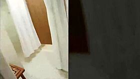 mila mars hits the gym bathroom for a quick workout session